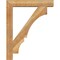 Ekena Millwork Balboa Block Rough Sawn Bracket w/ Offset Brace, Western Red Cedar, 6"W x 30"D x 38"H BKT0604X30X38BOA05RWR - alternate 2